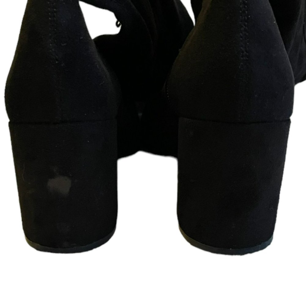 Steve Madden Jacey over-the-Knee Black Microsuede Boots Women's Size 7.5 - Picture 9 of 11
